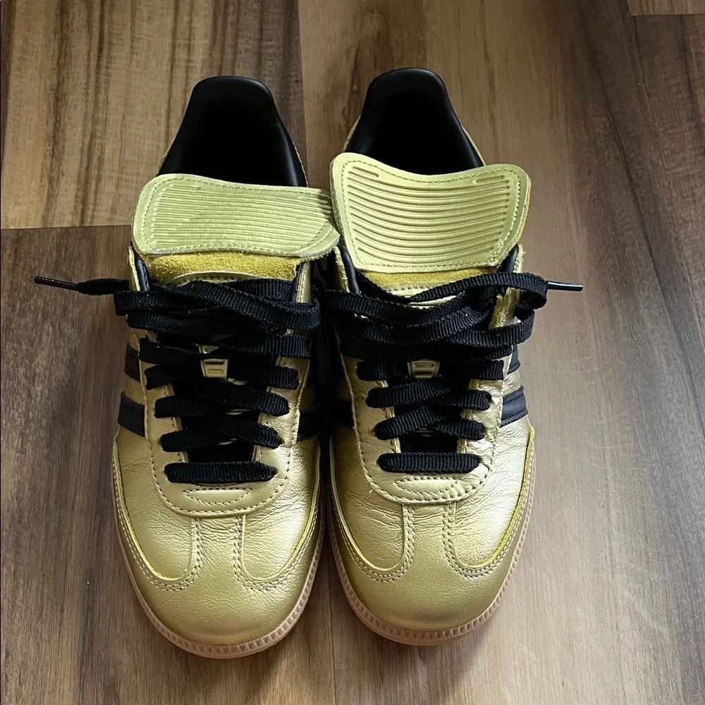Adidas Samba Long Tongue Gold Black Sneakers Women’s Size 7.5 *worn twice* - Picture 5 of 8